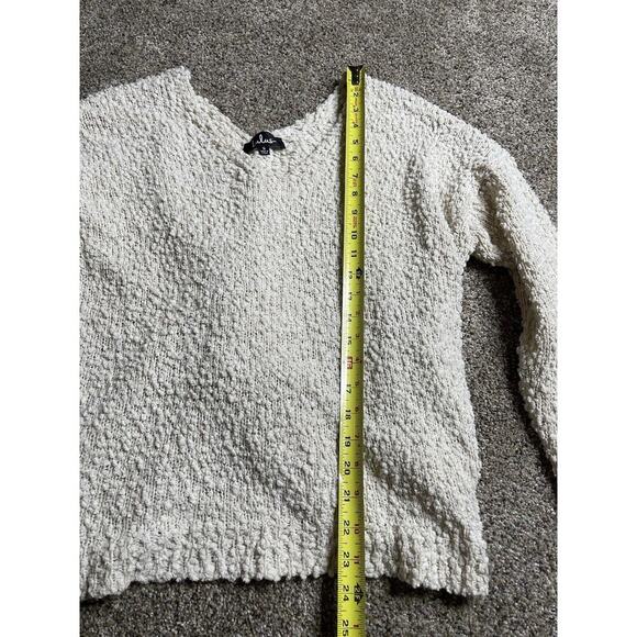 Lulu's Women's Cream Cropped Cross Back Sweater Top Size Small - Picture 5 of 7